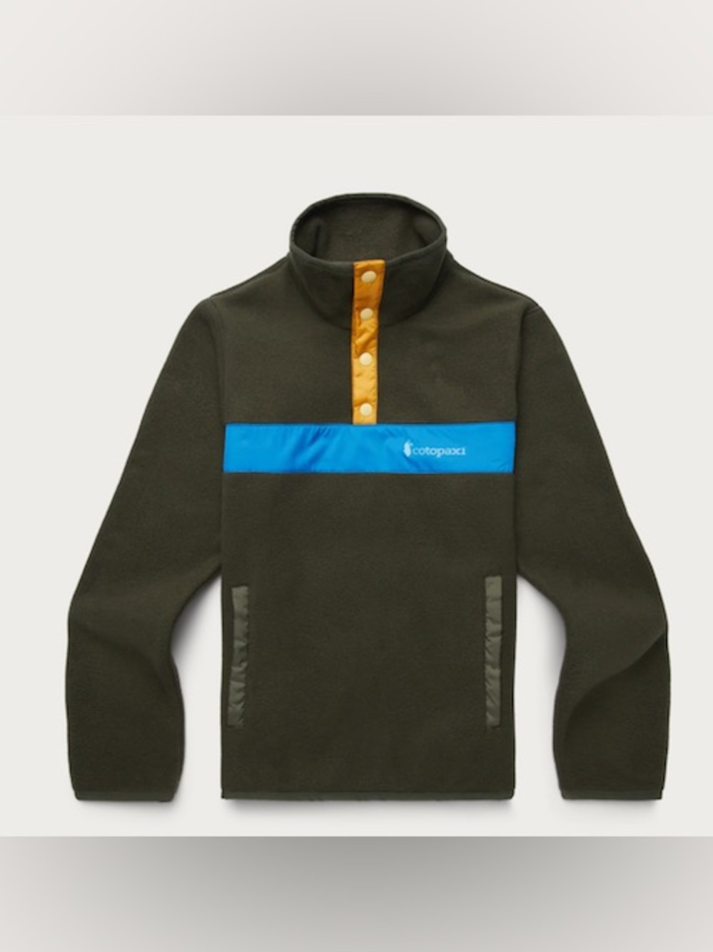 cotopaxi Teca Pullover In Pine Fleece Quarter Snap Jacket / Sweatshirt